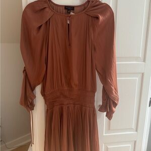 Current Air Terracotta Long Sleeve Dress